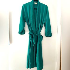 Victoria’s Secret Gold Label Vintage Robe — Emerald Green